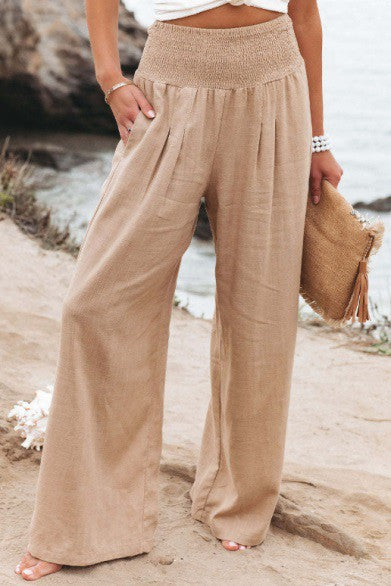 Linen Palazzo Pant Wide Leg