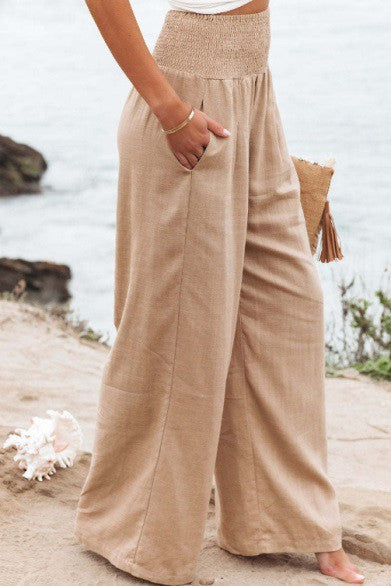 Linen Palazzo Pant Wide Leg