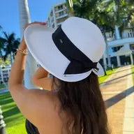 CC Butterfly Split Bow Back Brim Hat