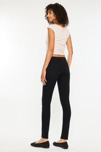 Kancan Mid Rise Super Skinny Jean Black