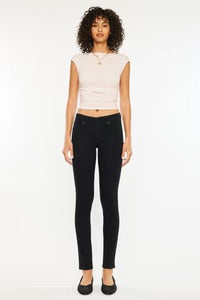 Kancan Mid Rise Super Skinny Jean Black