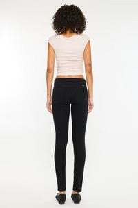 Kancan Mid Rise Super Skinny Jean Black