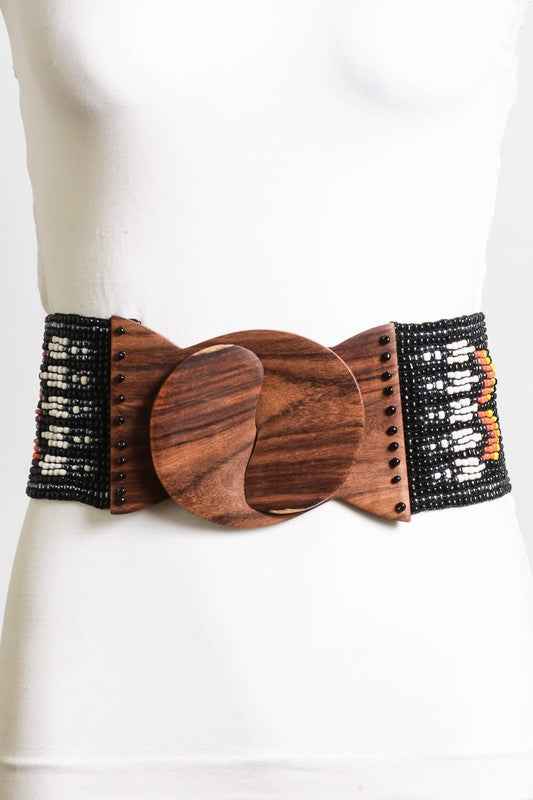 Tribal Pattern Bead Belt