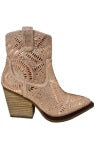 Rose Gold Short Sparkle Boot