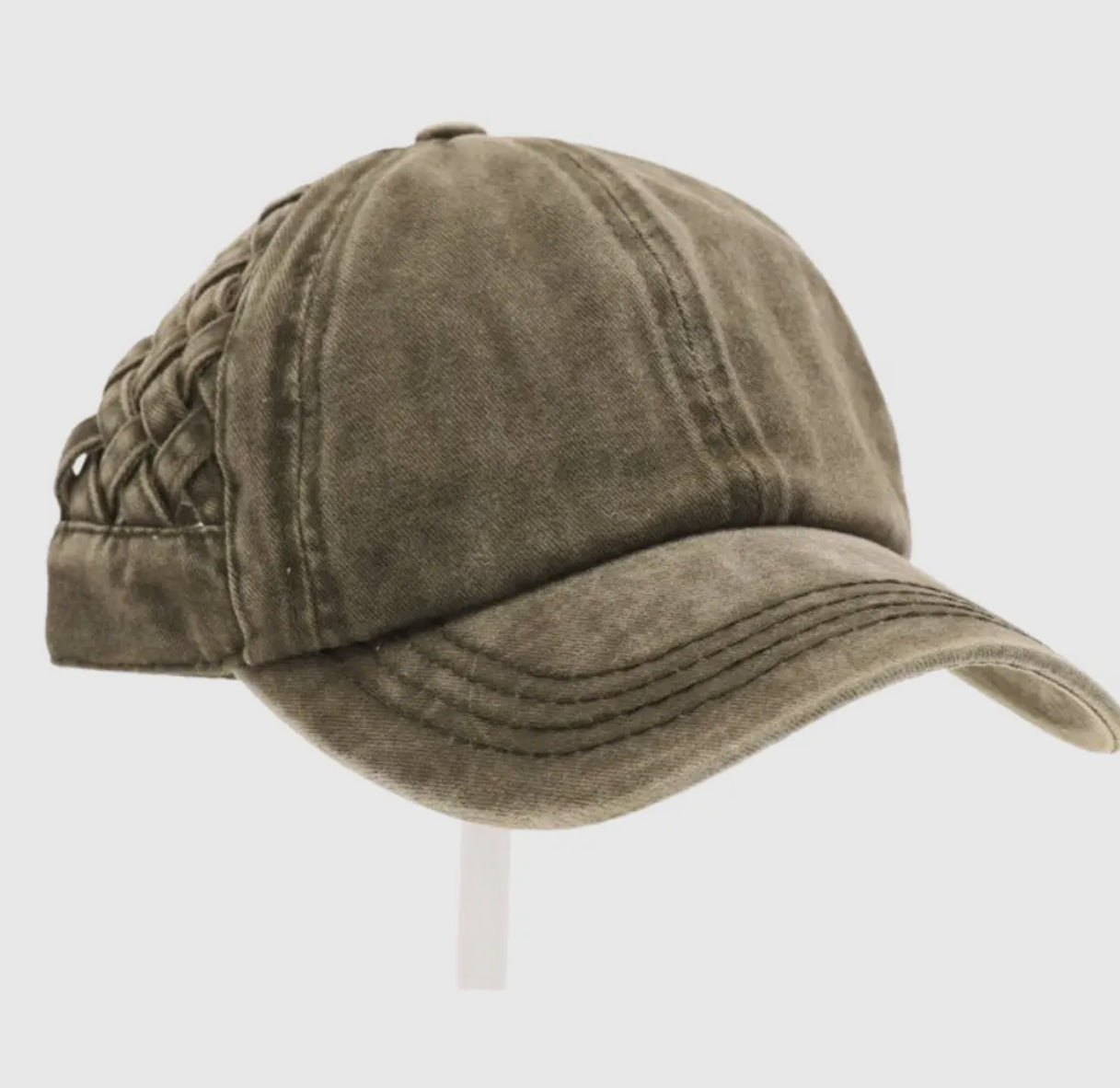 CC Beanie - Basket Woven BB Cap High Pony