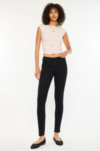 Kancan Mid Rise Super Skinny Jean Black