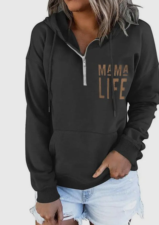 Mama Life Hooded Sweatshirt